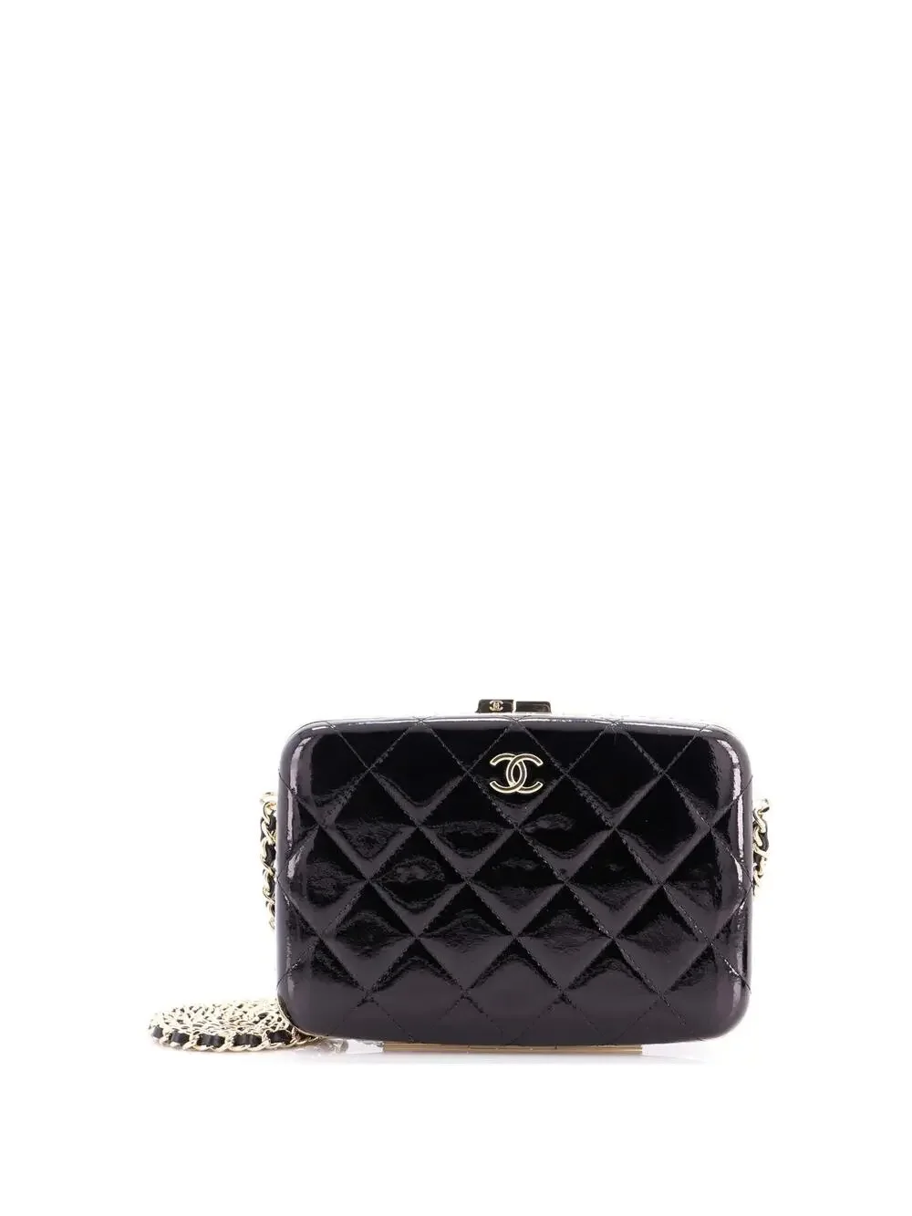 Chanel Framed Box Clutch With Chain #222272C35B